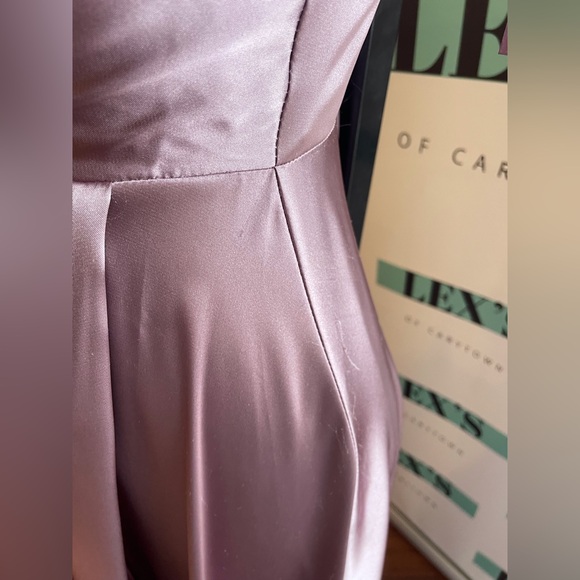 Satin A-line Gown - Picture 4 of 7